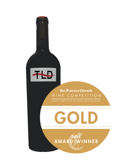 Bottle of award winning 2021 Coombsville Cabernet Sauvignon from TLD Wines